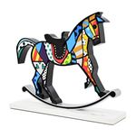 Romero Britto Romero Britto Rocking Horse (White Base)